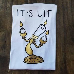 Disney t shirt “it’s lit” Lumiere